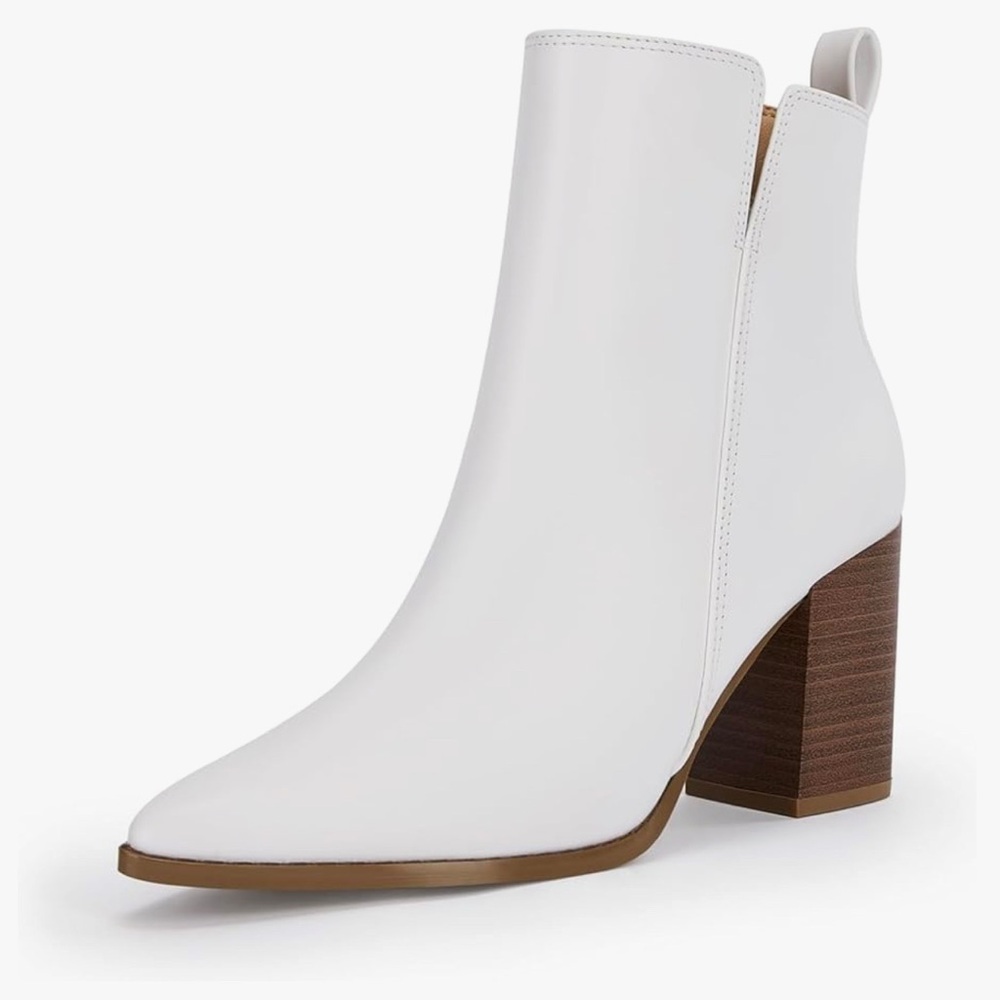 White Ankle Booties | BNIB
